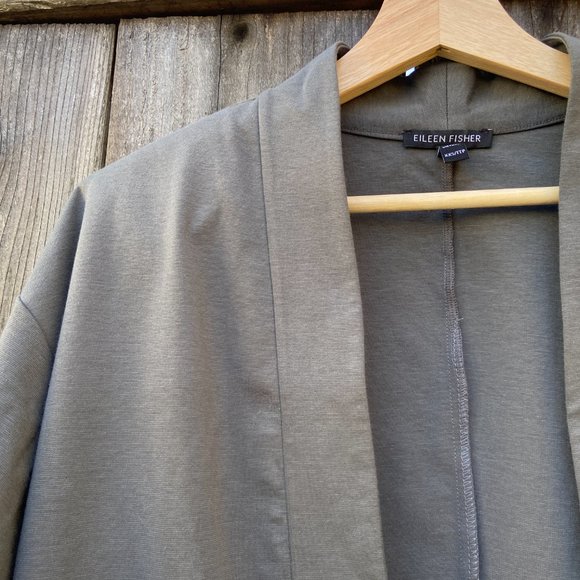 Eileen Fisher open cardigan jacket - Picture 3 of 7